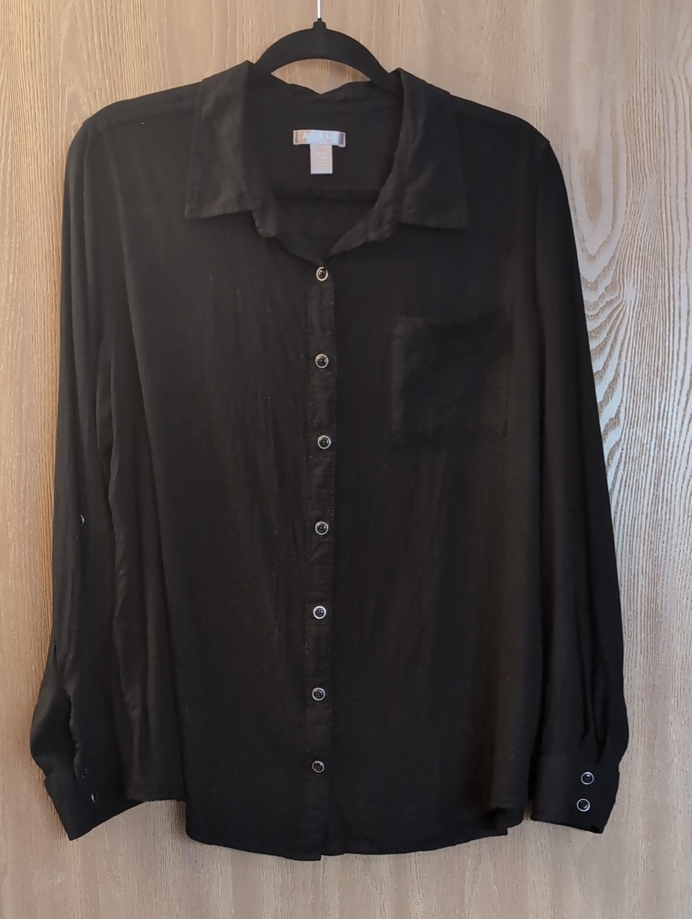 Classic Black Button-Up Shirt